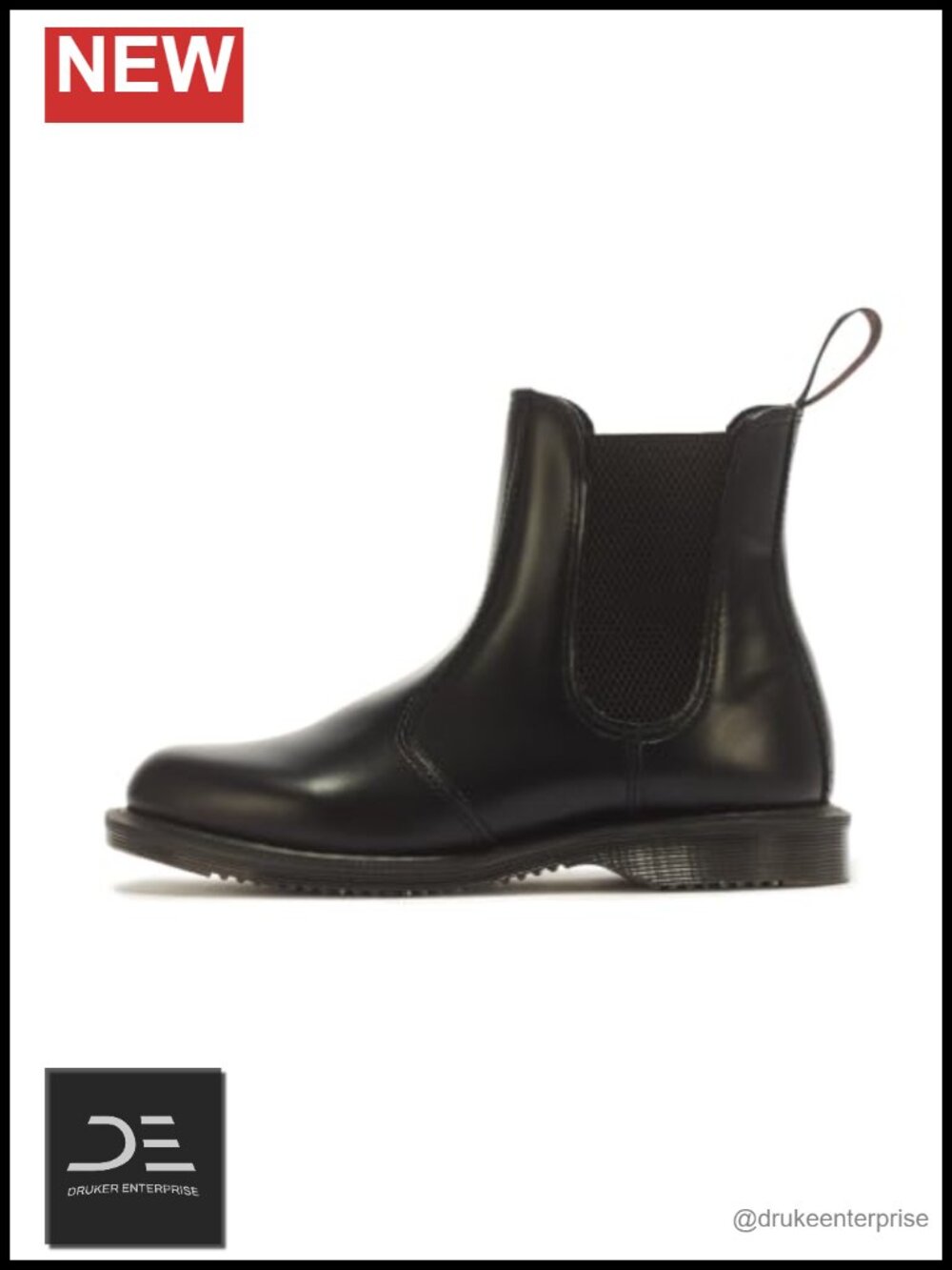 Dr. Martens Flora Chelsea Boots - Ankle Boots, Leather, Pull-On, Air-Cushioned